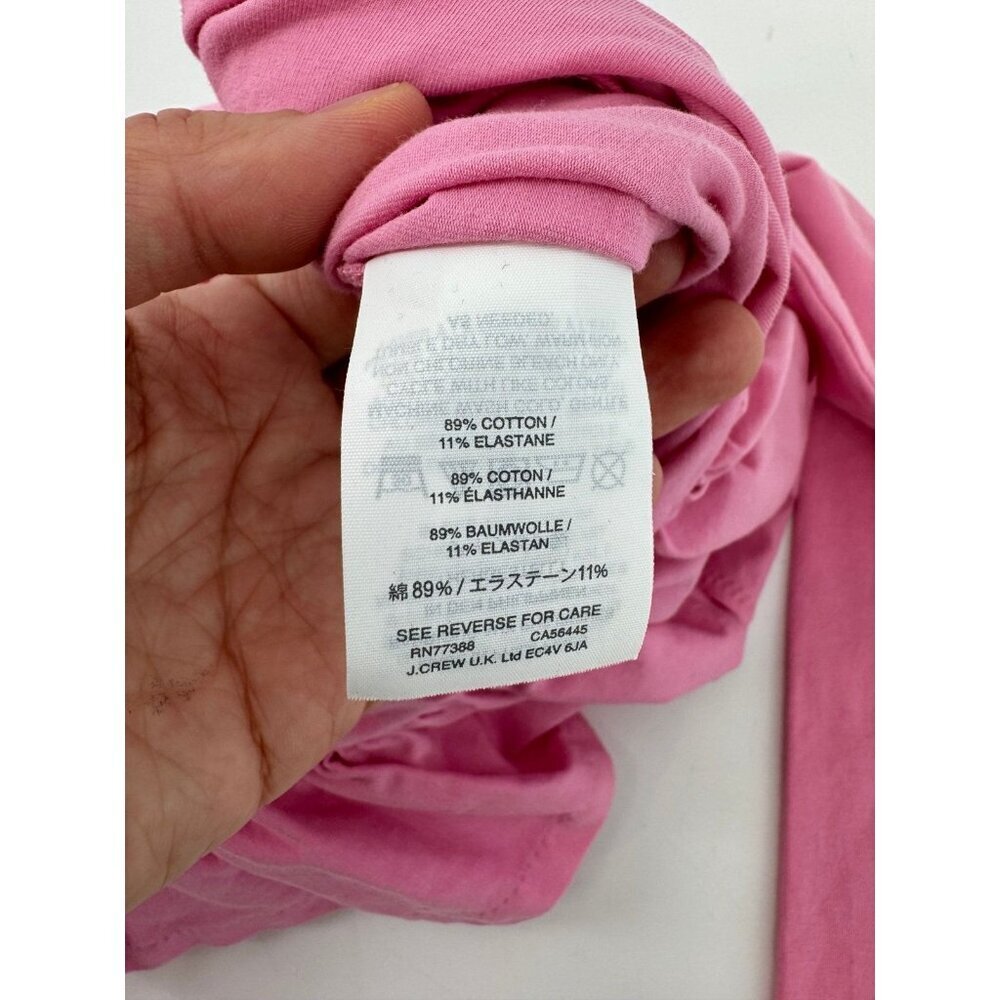 J.Crew Pink Ruffle-Front Wrap V-Neck Bodysuit XXS - Picture 6 of 6